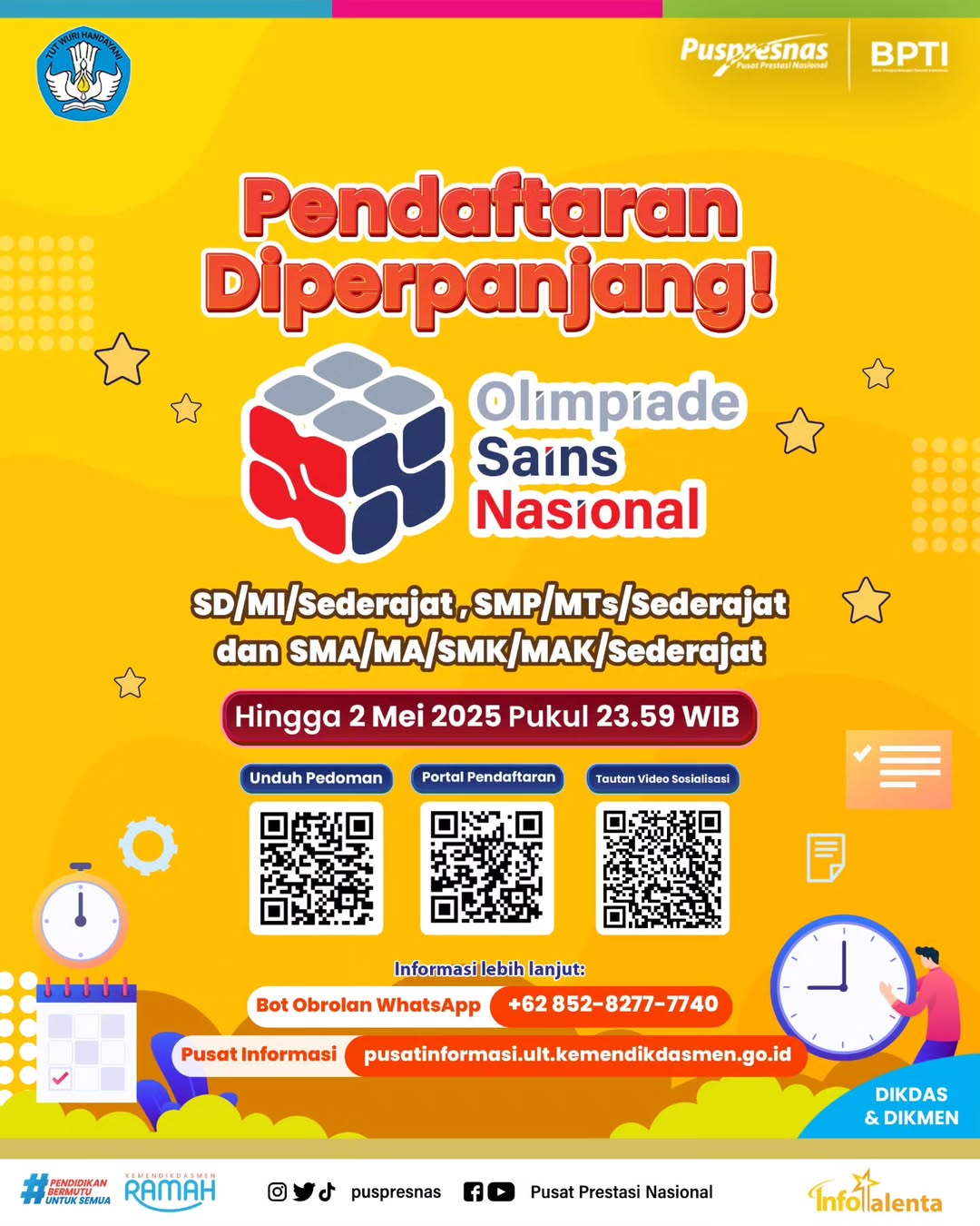 AL-WILDAN 4 ISLAMIC SCHOOL Umumkan Peserta Terpilih OSN 2025 Jenjang SMP & SMA
